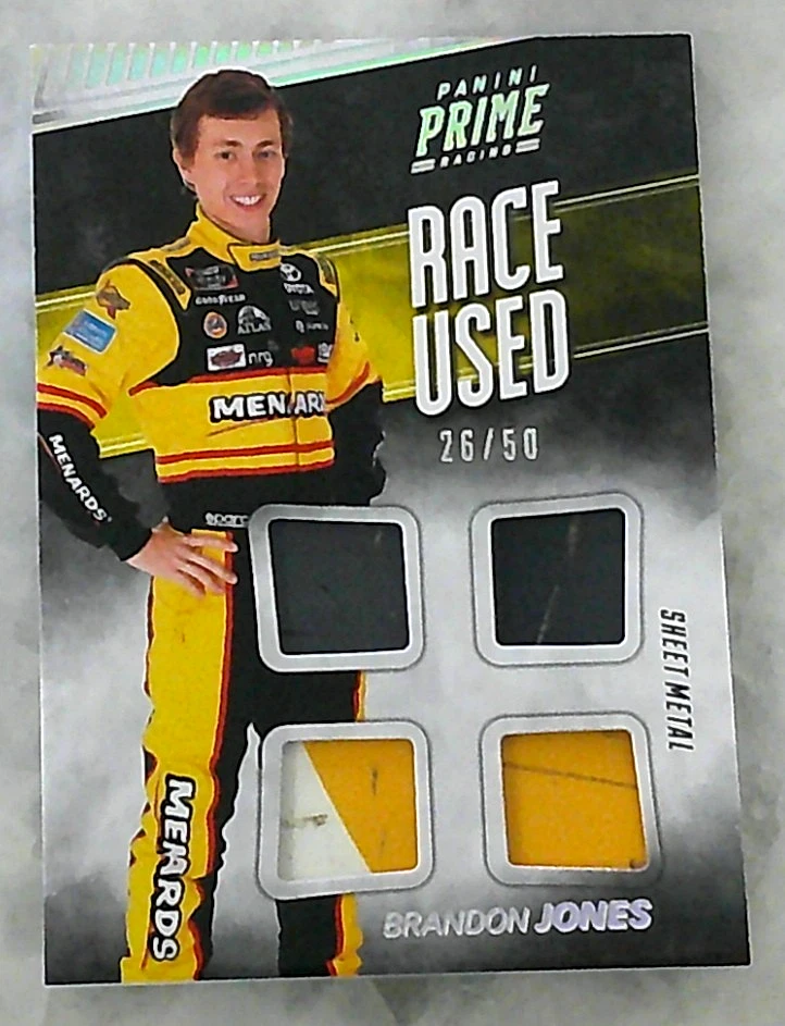 Brandon Jones 2018 Prime Racing Silver Quad R-U Sheet Metal #26/50 - Image 1 of 1