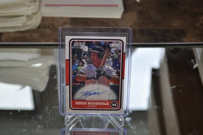 🔥⚾️2025 Onyx Autenticado Kevin Mcgonigle En Tarjeta Auto Rc 🔥 Foto 1 de 2