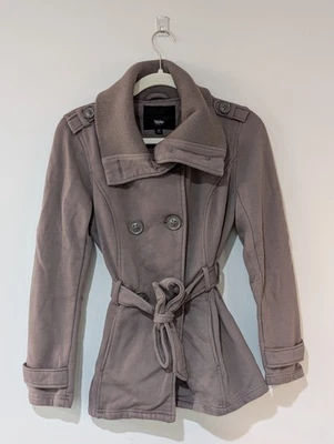 Chaqueta Mossimo Vintage Talla S Abrigo Marrón Mezcla Algodón Doble Pecho Foto 1 de 4