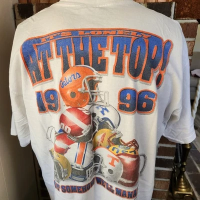 Vintage 1996 Florida Gators Championship XL Single Stitch It's Lonely At The Top - Image 1 of 4