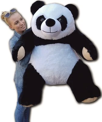 XXL Panda Bär Teddybär 1,45m riesen groß Kuscheltier 145cm Teddy Pandabär - Bild 1 von 4