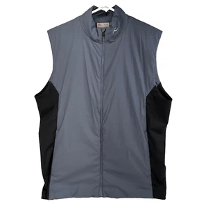 KJUS Vest Mens Medium Gray Radiation Golf Lightweight Full Zip Sleeveless Adult - Picture 1 of 6