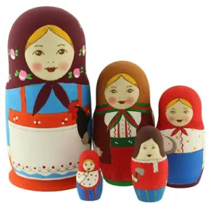 Poupee Russe classique - Matriochka en Costume russe Poupée Russe traditionnelle - Foto 1 di 1