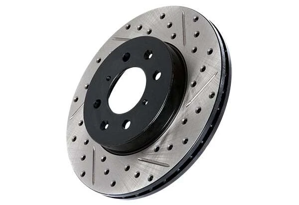 Rotor de freno trasero izquierdo StopTech perforado y ranurado para Volkswagen Golf 2003-2005 Foto 1 de 1
