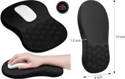 Alfombrilla Ergonã³mica Para Ratã³n Con Soporte Para Muã±ecas Y Diseã±o De Masaj - Image 1 of 4