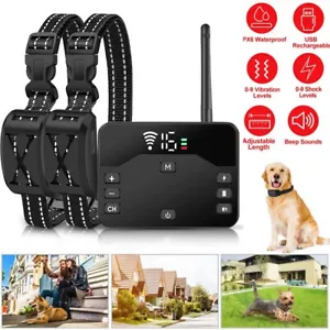 2 IN 1 Wireless Electric Dog Fence Containment System Shock Collar for 1/2 Dog - Picture 1 of 14