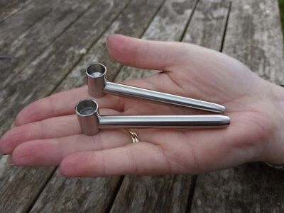 MF TITANIUM Titaninum Smoking Pipe - Mini size - UK Made - One Hitter