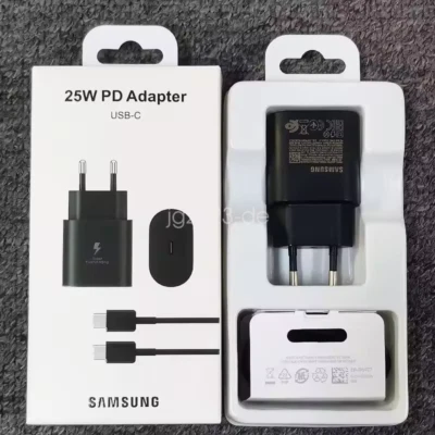 Genuine Samsung 25W Super Fast Charger Power Adapter Galaxy S25 S24 S23 S20+ A55 - Image 1 of 4