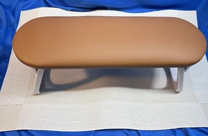 NWOT open box folding 12"x4" manicure pillow w/ 17.5"x11.75" woven plastic mat - Picture 1 of 7