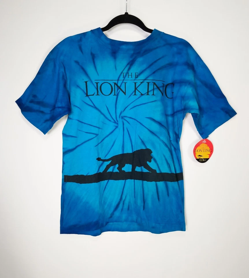 Camisa Tie Dye Disney Rey León Talla XL Juvenil Vintage Años 90 Nueva Con Etiquetas Foto 1 de 4