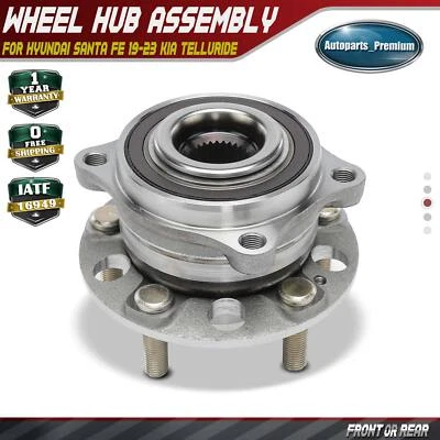 Conjunto de buje de cojinete de rueda delantera/trasera para Hyundai Santa Fe 19-23 Kia Telluride Foto 1 de 4