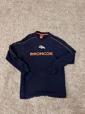 Camiseta De Colección NFL Denver Broncos Para Hombres L Cuello Redondo Manga Larga Camiseta Estampada Foto 1 de 4