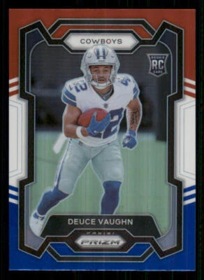 2023 Panini Prizm Prizms Red White and Blue #324 Deuce Vaughn - Image 1 of 2