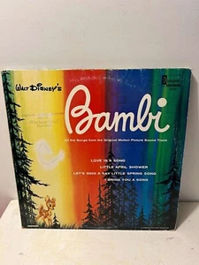 Various – Walt Disney's Bambi Vintage 33rpm VG+ AB9 - Imagen 1 de 2