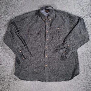 Volcom Shirt Mens XL Y2K Gray Marls LS Long Sleeve Button Up - Picture 1 of 8