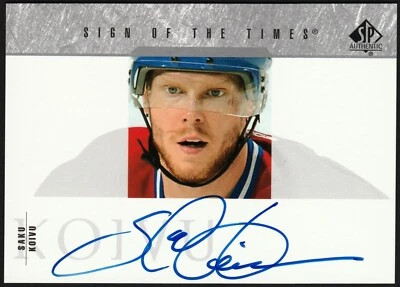 Saku Koivu 2003-04 SP Authentic Sign of the Times SP Auto #SOT-SK Canadiens 🔥 - Image 1 of 2