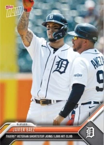 Javier Baez - 2023 MLB TOPPS NOW #475 Joins 1000 Hit Club - Bild 1 von 2