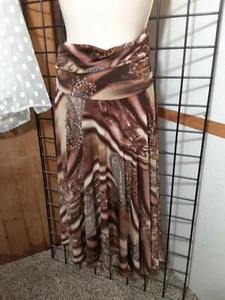 Lapis Womens Skirt / Dress Paisley Print Flared Size L - Picture 1 of 5