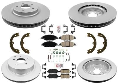 GEO Coated Front Rear Brake Rotors Disc Brake Pads for Nissan Murano 2015-2022 — 第 1/4 张图片