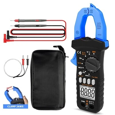 HOLDPEAK Digital Clamp Meter TRMS AutoRange AC DC Volt Current Amp Temp Clamp Multimeter