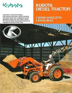 Farm Tractor Brochure - Kubota - L3010 L3410 L3710 L4310 L4610 - c2000 (F8371) - Picture 1 of 1