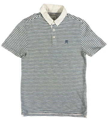 Polo Ruffian For Threads & Heirs Hombre Rayas Manga Corta Talla Pequeña Foto 1 de 4