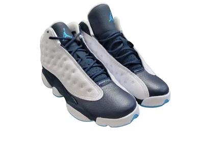 Air Jordan 13 GS ретро белый размер 6 обсидиан порошок синий DJ3003-144 подлинный новый - Изображение 1 из 4