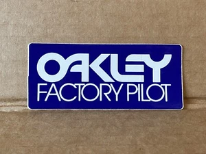 Oakley Factory Pilot Nos Vintage Bmx Original Sticker/decal Blue GT03050 - Picture 1 of 5