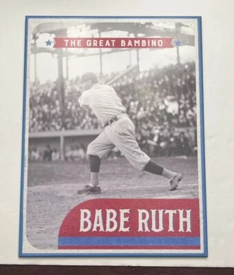 Open Roads Brand Babe Ruth  Picture Plaque Man Cave 12 in x 16 in - Image 1 of 4