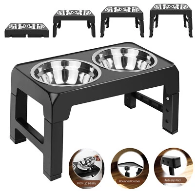 Futternapf Hundenapf höhenverstellbar erhöht 2 in 1 Napf-Set Premium Qualität - Bild 1 von 4