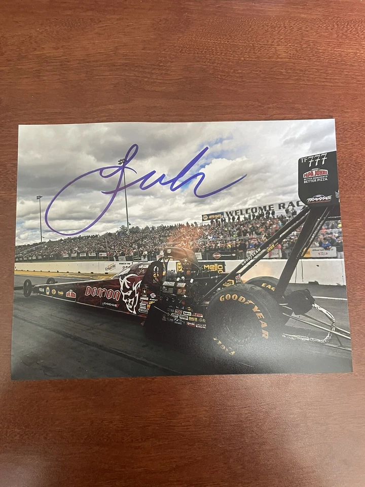 Foto auténtica autografiada de 8x10 de Leah Pritchett NHRA Foto 1 de 1