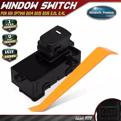 Interruptor de ventana eléctrica lateral conductor o pasajero trasero para Kia Optima 2014 2015 2016 Foto 1 de 4