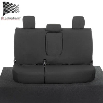 TOYOTA HILUX ICON & INVENCIBLE 2025+ FUNDAS ASIENTO TRASERO A MEDIDA - NEGRO 261 Foto 1 de 4