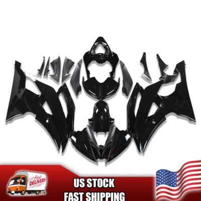 Carenado negro brillante carrocería venta en Estados Unidos para Yamaha YZF R6 2008-2016 2009 2014 15 Foto 1 de 4