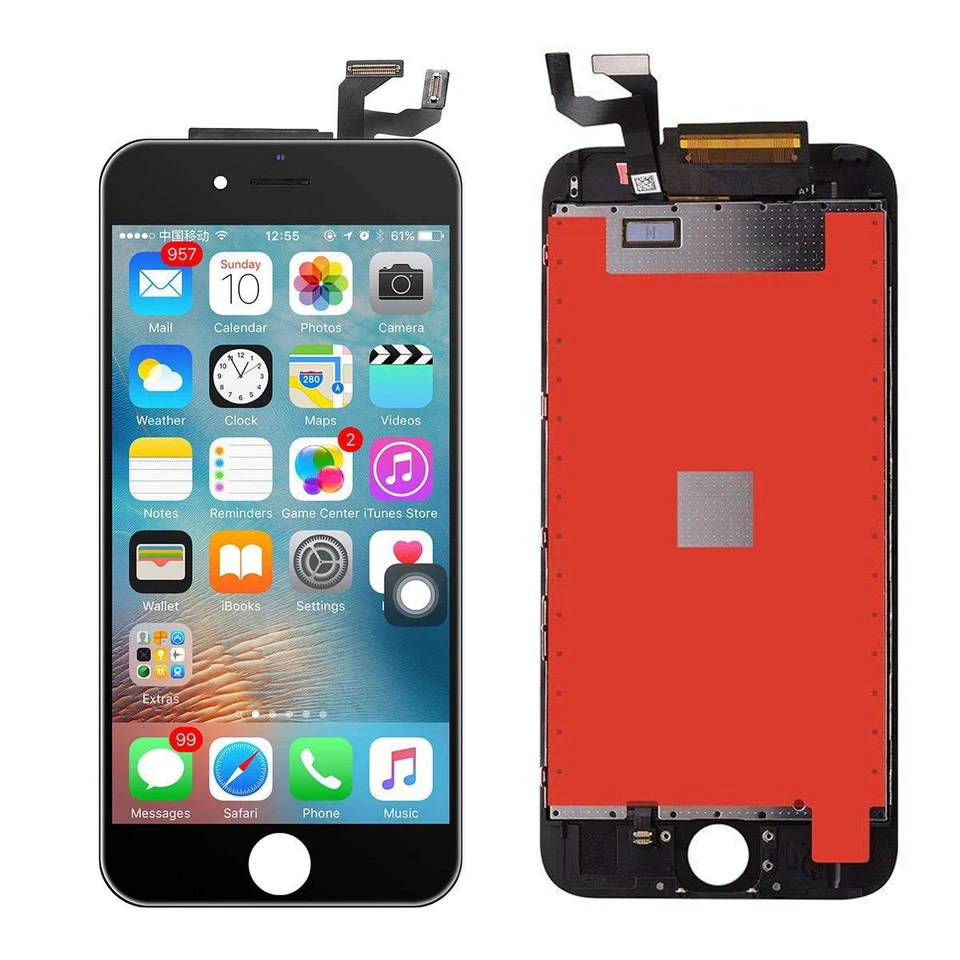 for iPhone 6s LCD Display Digitizer Touch Front Glass Screen Replacement Black