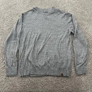 Vintage 90s Streetwear Roots Canada Sweater Herren XL grau Pulli Strick Rundhals - Bild 1 von 10