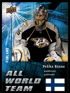 2009-10 Upper Deck All World Team Pekka Rinne Nashville Predators #AW20 - Picture 1 of 2