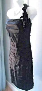 Suzi Chin for Maggie Boutique schwarz formell Gr.4 Lagen gefüttert - Bild 1 von 6