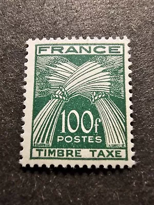 TIMBRE FRANCE TAXE TYPE GERBES N°89 NEUF ** LUXE MNH 1946  - Photo 1/2
