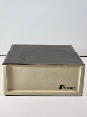 Винтажный откидной вентилятор Fellowes 3,5 дюйма контейнер для хранения дискет ПК - Изображение 1 из 4