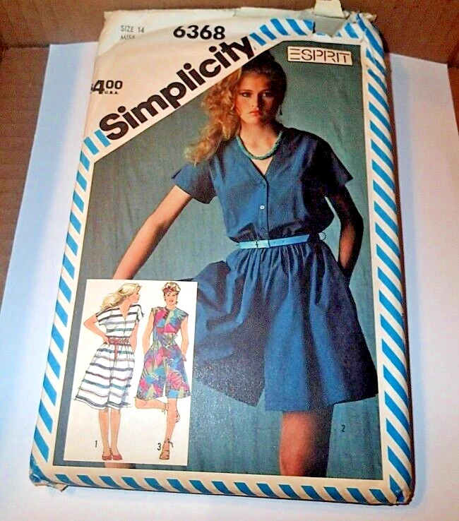 SIMPLICITY PATTERN 6368 ~ MISSES DRESS & CULOTTE DRESS ~ SIZE 14 *UNCUT - Image 1 of 1