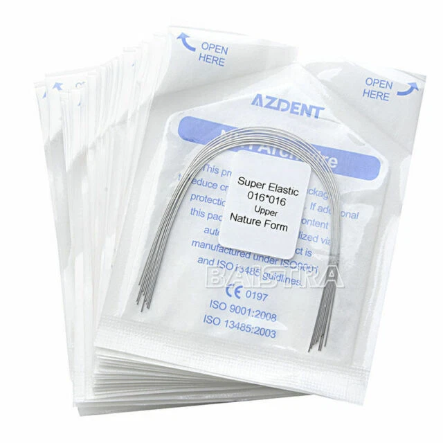 AZDENT Dental Orthodontic Super Elastic 012 Upper Round Niti Arch Wire 100 pcs