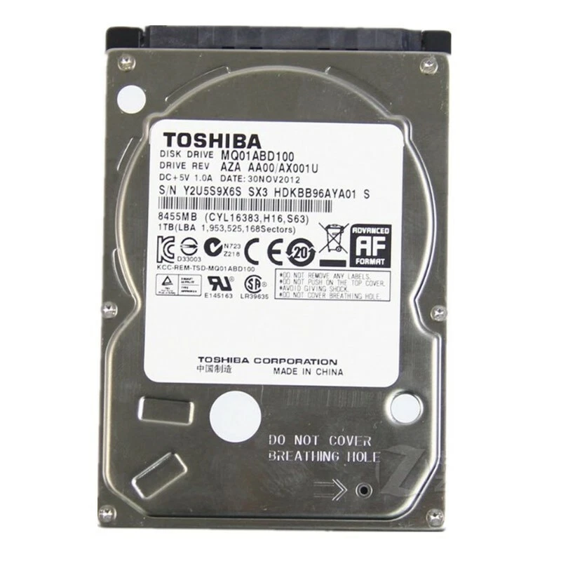 For Toshiba MQ01ABD100 1TB SATA III 5400 RPM 2.5" Internal Laptop Hard Drive - Image 1 of 2