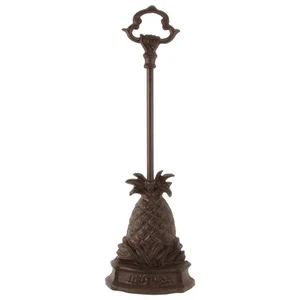 Tope de puerta de hierro fundido pesado piña puerta portero tope de transporte manija decoración del hogar regalo - Imagen 1 de 6