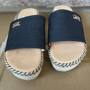 Women Moda Navy And Brown  Sandal - Picture 1 of 9