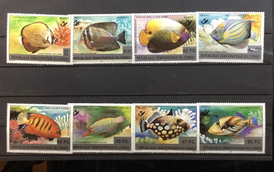CONGO, DEM. REP…JUEGO DE PECES DE 1980, EMITIDO TRAS CAMBIO DE NOMBRE (ZAIRE 974-81). MNH Foto 1 de 1