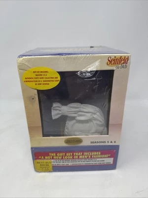 Seinfeld: сезоны 5 и 6 подарочный набор (DVD) включает в себя пухлую рубашку нераспечатанный и все DVD-диски - Изображение 1 из 4
