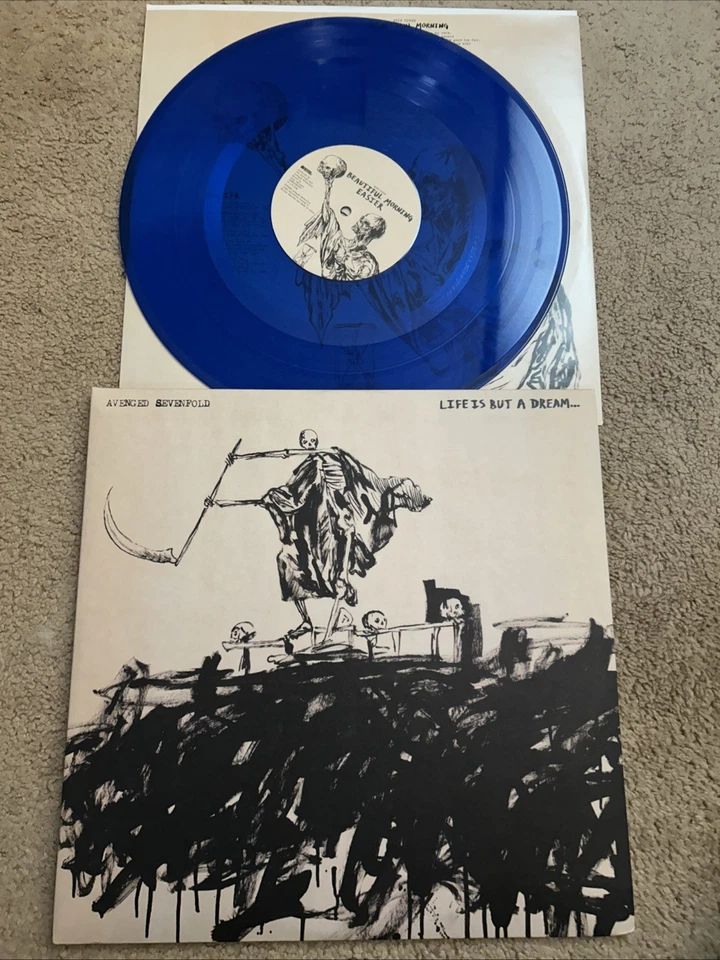 Avenged Sevenfold Life Is But A Dream Aqua Blue Vinyl LP 1/1000 Exc condition Foto 1 de 3