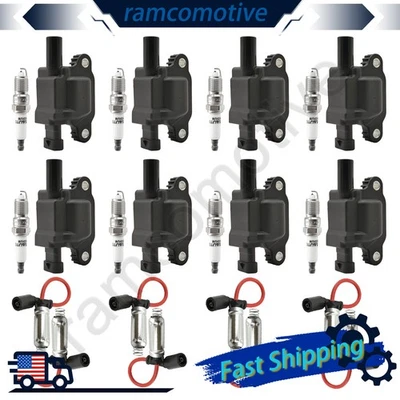 8x Ignition Coil and Iridium Spark Plug for GMC Savana 2500 Sierra 1500 4.8L - Imagem 1 de 4