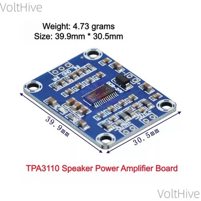 2PCS TPA3110 Speaker Power Amplifier Board High Definition, Super PAM8610 New - Image 1 of 4